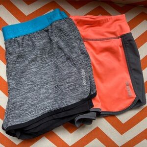 Reebok Athletic Shorts Set - Coral and Gray